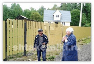 Фото забора штакетник RAL 1014 бежевый в Луганске